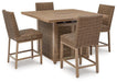 Walton Bridge Outdoor Bar Set - Golden Home Furniture (Columbus, OH) - Multi Location