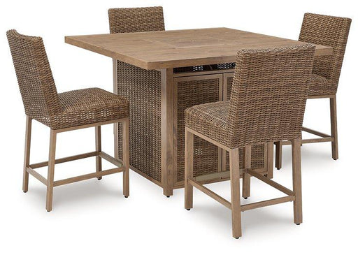 Walton Bridge Outdoor Bar Set - Golden Home Furniture (Columbus, OH) - Multi Location
