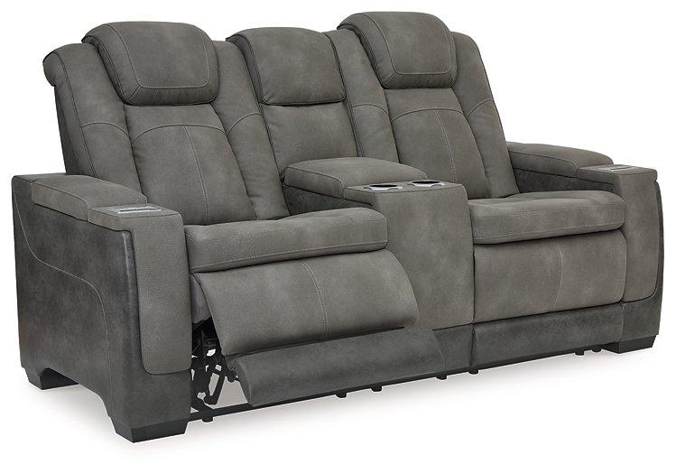 Next-Gen DuraPella Power Reclining Loveseat with Console - Golden Home Furniture (Columbus, OH) - Multi Location