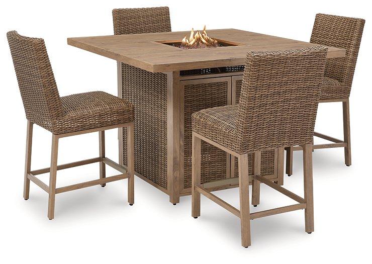 Walton Bridge Outdoor Bar Set - Golden Home Furniture (Columbus, OH) - Multi Location