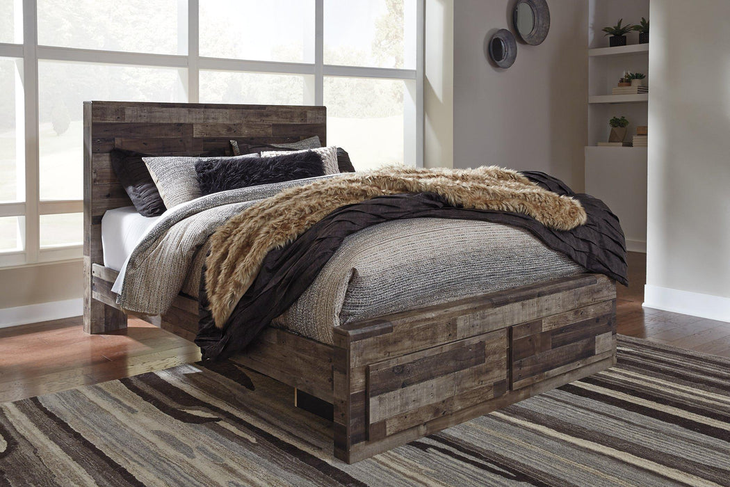 Derekson Bed with 2 Side Storage - Golden Home Furniture 