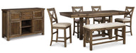 Moriville Counter Height Dining Set - Golden Home Furniture (Columbus, OH) - Multi Location