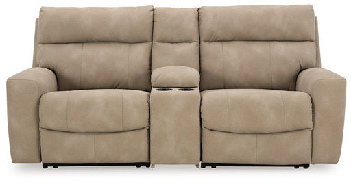 Next-Gen DuraPella Power Reclining Sectional Loveseat with Console - Golden Home Furniture (Columbus, OH) - Multi Location
