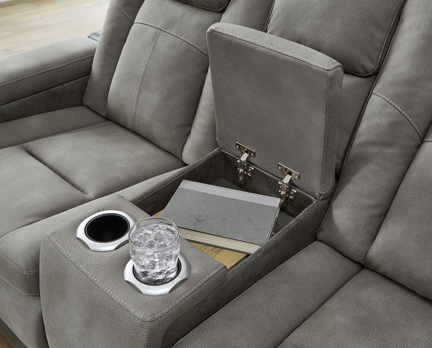 Next-Gen DuraPella Power Reclining Loveseat with Console - Golden Home Furniture (Columbus, OH) - Multi Location