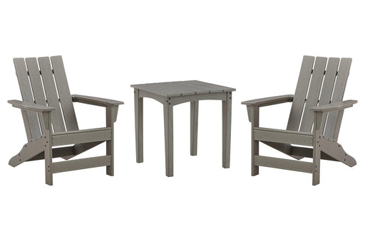 Visola Outdoor Adirondack Chair Set with End Table - Golden Home Furniture (Columbus, OH) - Multi Location