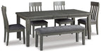 Hallanden Dining Room Set - Golden Home Furniture (Columbus, OH) - Multi Location