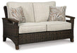 Paradise Trail Outdoor Loveseat, Lounge Chairs and Fire Pit Table - Golden Home Furniture (Columbus, OH) - Multi Location