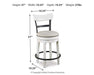Valebeck Counter Height Bar Stool - Golden Home Furniture 