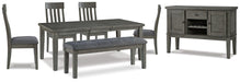 Hallanden Dining Room Set - Golden Home Furniture (Columbus, OH) - Multi Location