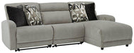 Colleyville Power Reclining Sectional with Chaise - Golden Home Furniture (Columbus, OH) - Multi Location