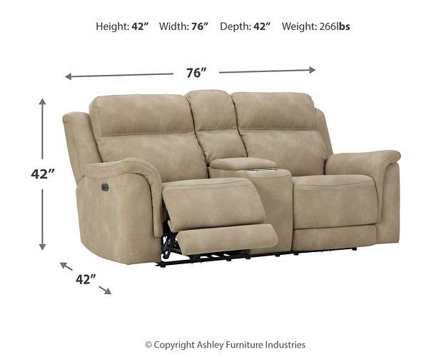Next-Gen DuraPella Power Reclining Loveseat with Console - Golden Home Furniture (Columbus, OH) - Multi Location