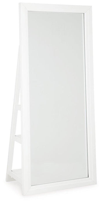 Evesen Floor Standing Mirror/Storage - Golden Home Furniture 