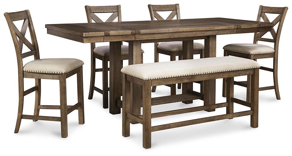 Moriville Counter Height Dining Set - Golden Home Furniture (Columbus, OH) - Multi Location