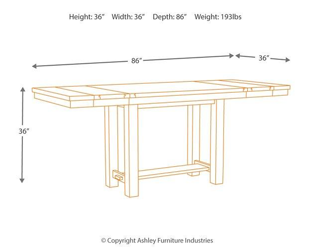 Moriville Counter Height Dining Set - Golden Home Furniture (Columbus, OH) - Multi Location