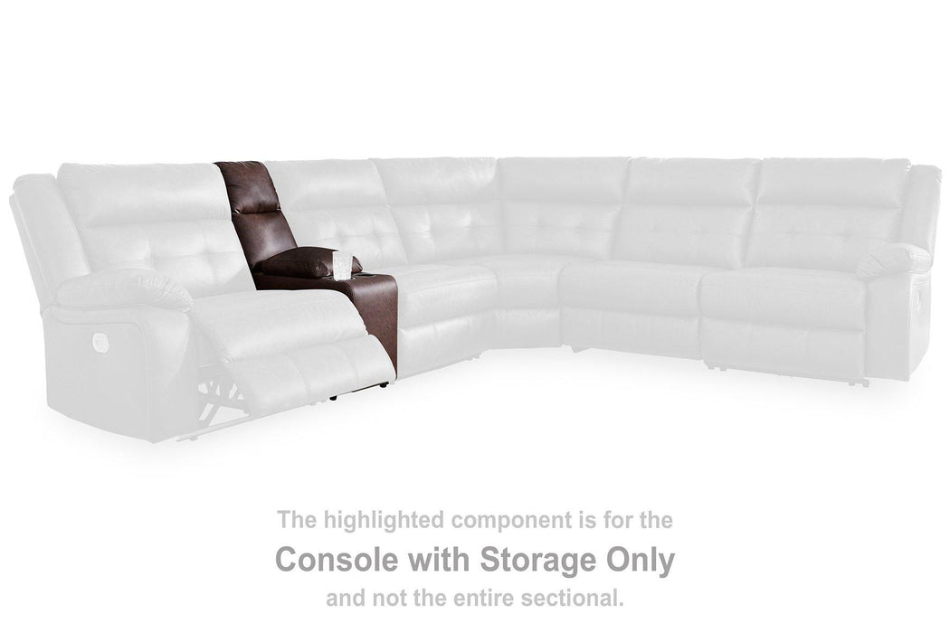 Punch Up Power Reclining Sectional Loveseat with Console - Golden Home Furniture 
