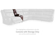 Punch Up Power Reclining Sectional Loveseat with Console - Golden Home Furniture 