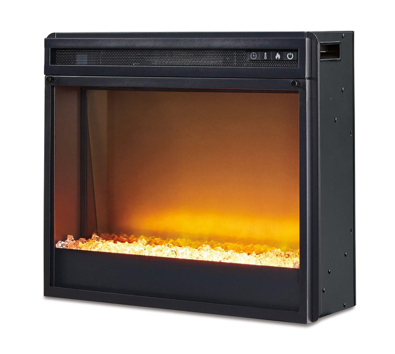 Wildenauer 76" TV Stand with Electric Fireplace - Golden Home Furniture 