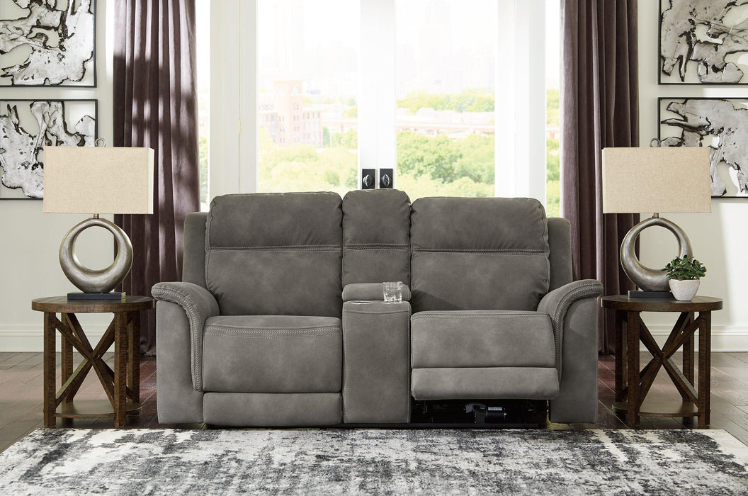 Next-Gen DuraPella Power Reclining Loveseat with Console - Golden Home Furniture (Columbus, OH) - Multi Location