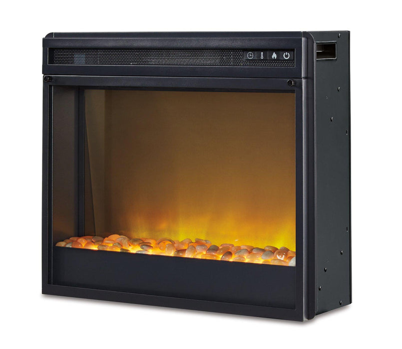 Wildenauer 76" TV Stand with Electric Fireplace - Golden Home Furniture 