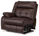 Punch Up Power Reclining Sectional Loveseat with Console - Golden Home Furniture 