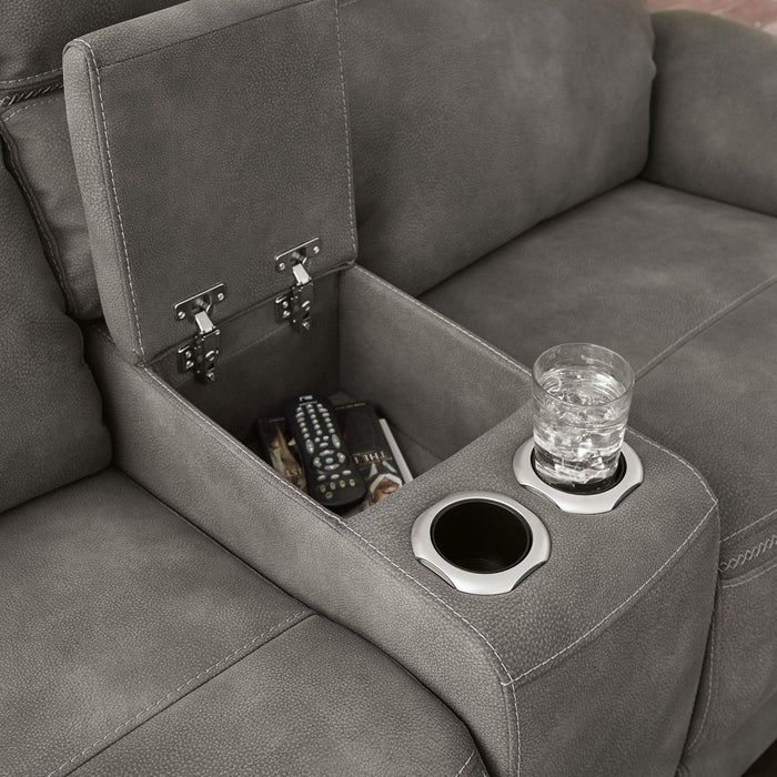 Next-Gen DuraPella Power Reclining Loveseat with Console - Golden Home Furniture (Columbus, OH) - Multi Location