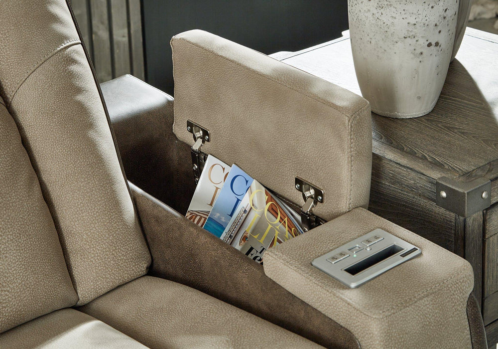 Next-Gen DuraPella Power Reclining Loveseat with Console - Golden Home Furniture (Columbus, OH) - Multi Location