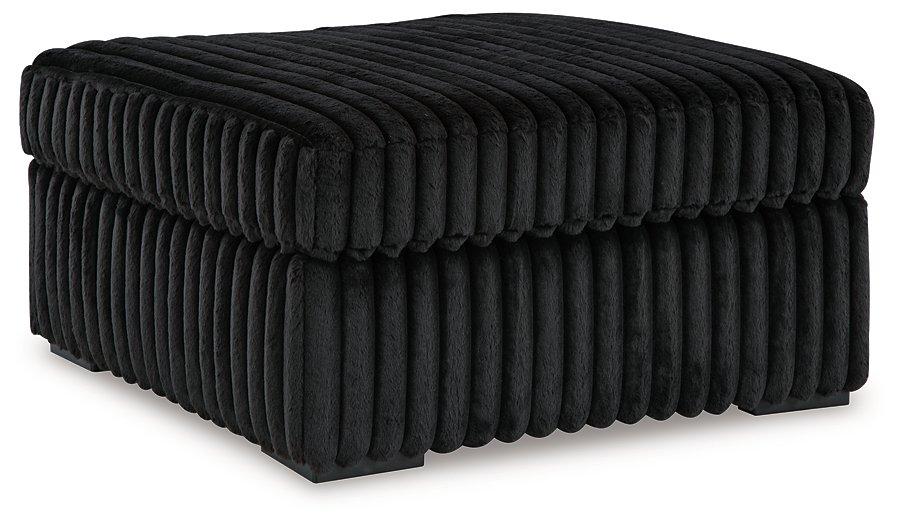 Midnight-Madness Oversized Accent Ottoman - Golden Home Furniture (Columbus, OH) - Multi Location
