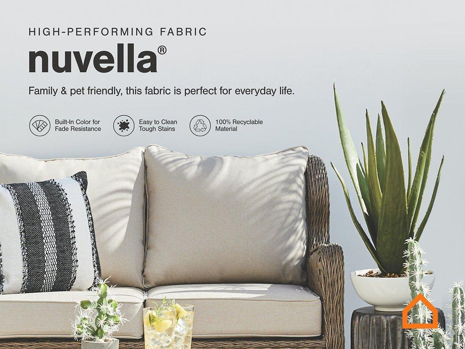Visola Outdoor Sofa and Loveseat Set - Golden Home Furniture (Columbus, OH) - Multi Location