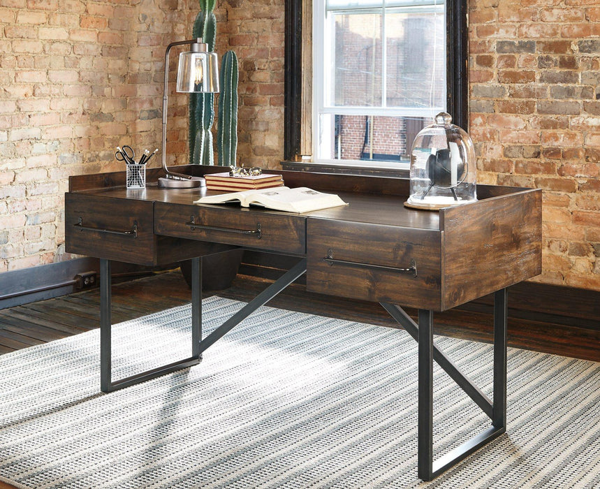Starmore Home Office Desk with 2 Chairs - Golden Home Furniture (Columbus, OH) - Multi Location