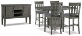 Hallanden Counter Height Dining Room Set - Golden Home Furniture (Columbus, OH) - Multi Location
