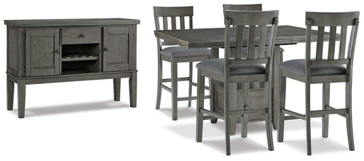 Hallanden Counter Height Dining Room Set - Golden Home Furniture (Columbus, OH) - Multi Location