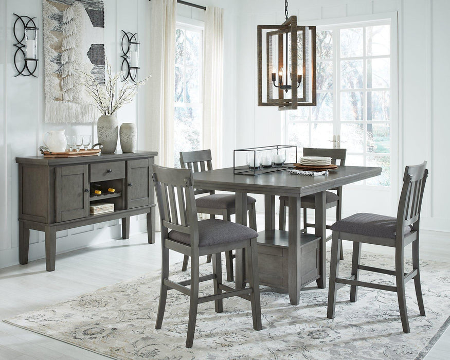 Hallanden Counter Height Dining Room Set - Golden Home Furniture (Columbus, OH) - Multi Location