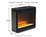 Wildenauer 76" TV Stand with Electric Fireplace - Golden Home Furniture 