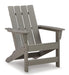 Visola Outdoor Adirondack Chair Set with End Table - Golden Home Furniture (Columbus, OH) - Multi Location