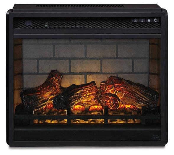 Wildenauer 76" TV Stand with Electric Fireplace - Golden Home Furniture 