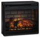 Wildenauer 76" TV Stand with Electric Fireplace - Golden Home Furniture 