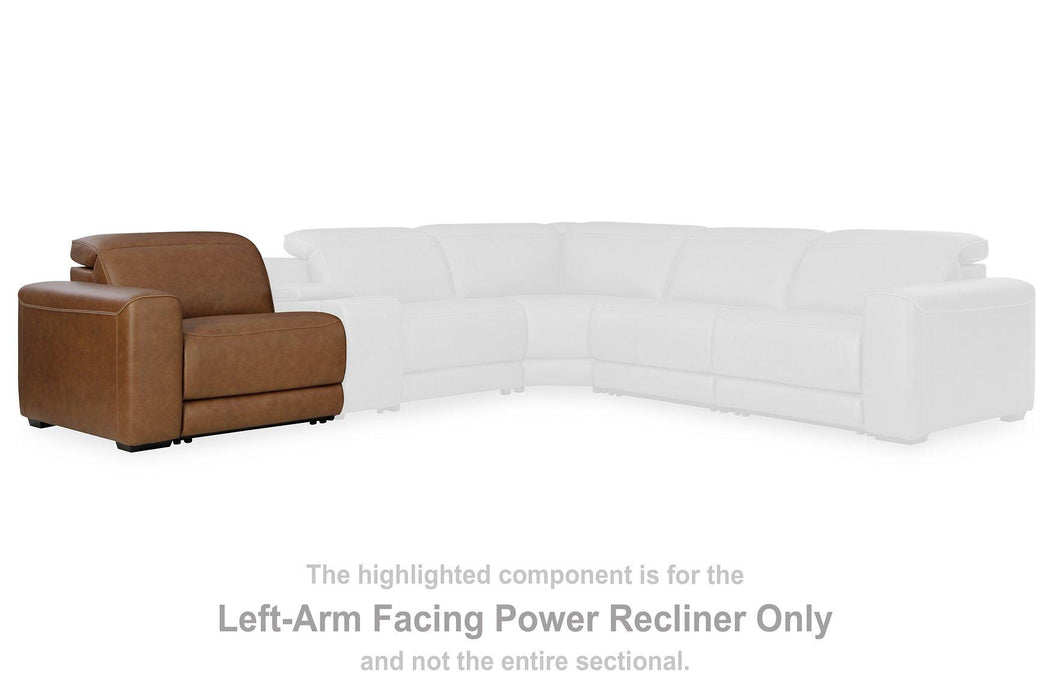 Magic Man Power Reclining Sectional Loveseat - Golden Home Furniture (Columbus, OH) - Multi Location