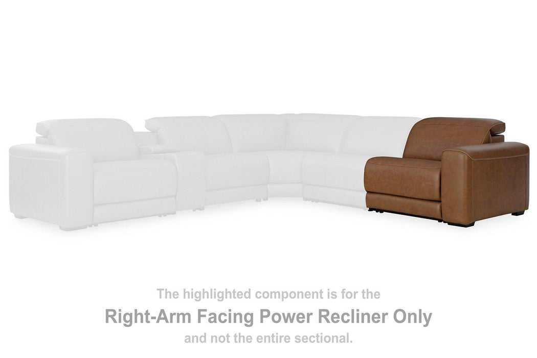 Magic Man Power Reclining Sectional Loveseat - Golden Home Furniture (Columbus, OH) - Multi Location