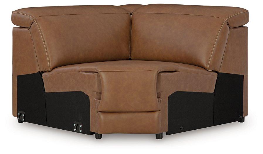 Magic Man Power Reclining Sectional with Console - Golden Home Furniture (Columbus, OH) - Multi Location