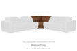 Magic Man Power Reclining Sectional with Console - Golden Home Furniture (Columbus, OH) - Multi Location