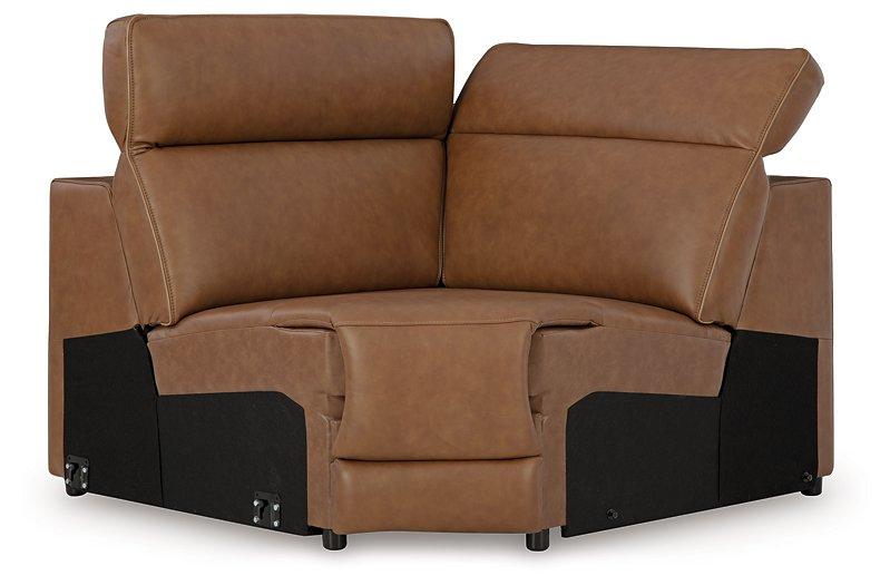Magic Man Power Reclining Sectional with Console - Golden Home Furniture (Columbus, OH) - Multi Location