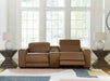 Magic Man Power Reclining Sectional Loveseat with Console - Golden Home Furniture (Columbus, OH) - Multi Location