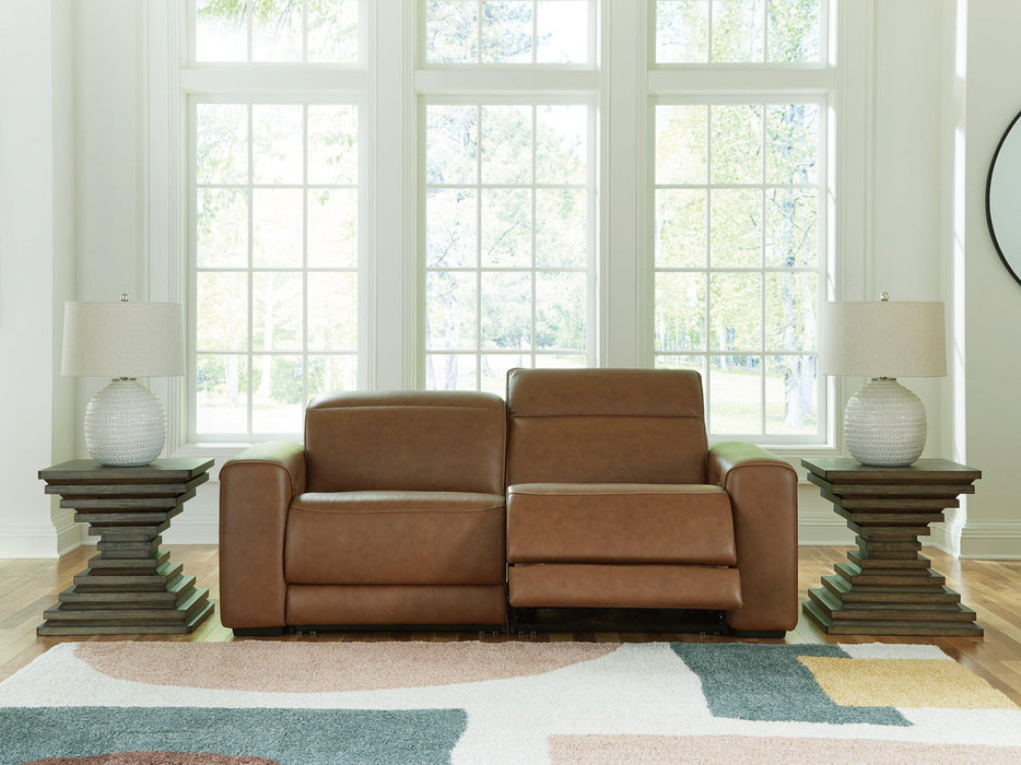 Magic Man Power Reclining Sectional Loveseat - Golden Home Furniture (Columbus, OH) - Multi Location