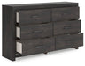 Hollivern Dresser and Mirror - Golden Home Furniture (Columbus, OH) - Multi Location