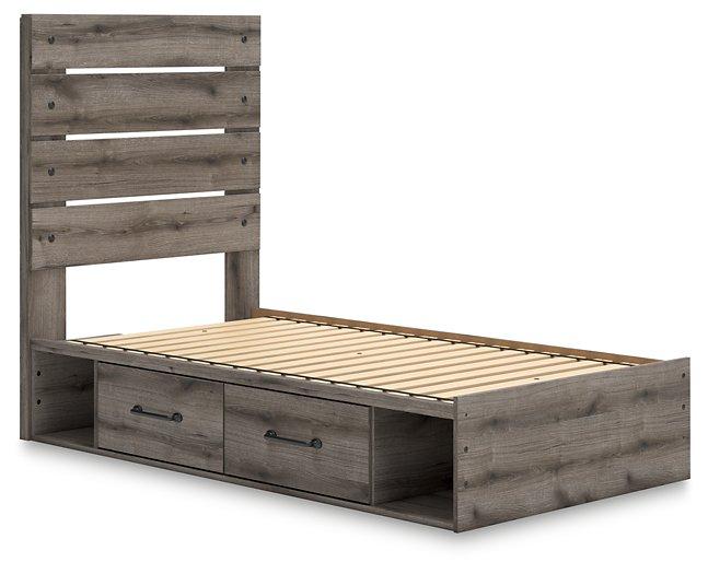 Graystorm Bed with Storage - Golden Home Furniture (Columbus, OH) - Multi Location