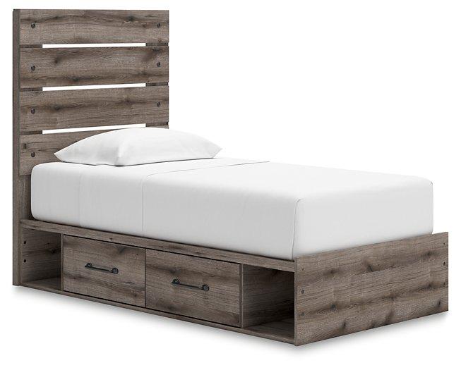 Graystorm Bed with Storage - Golden Home Furniture (Columbus, OH) - Multi Location