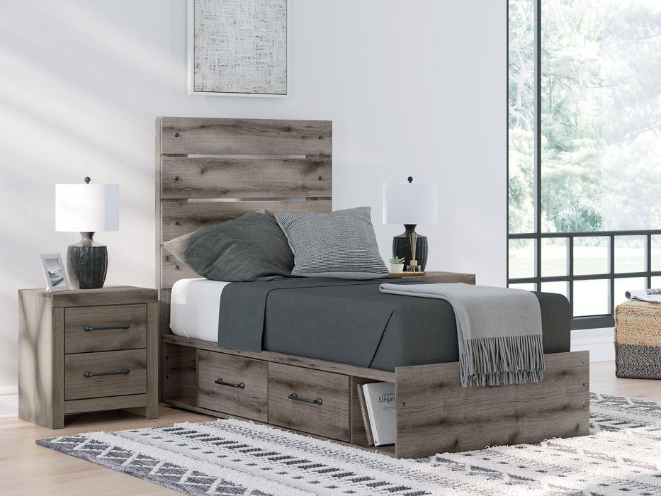 Graystorm Bed with Storage - Golden Home Furniture (Columbus, OH) - Multi Location