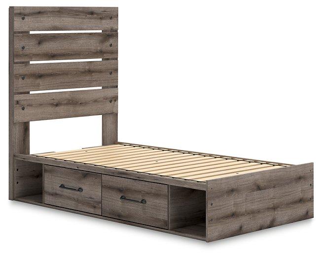 Graystorm Bed with Storage - Golden Home Furniture (Columbus, OH) - Multi Location