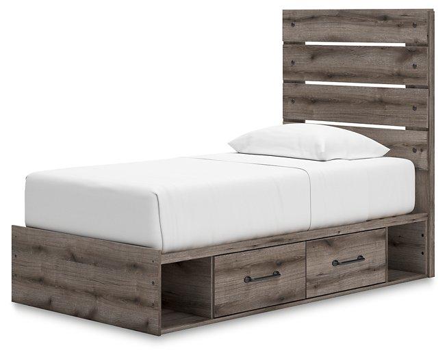 Graystorm Bed with Storage - Golden Home Furniture (Columbus, OH) - Multi Location