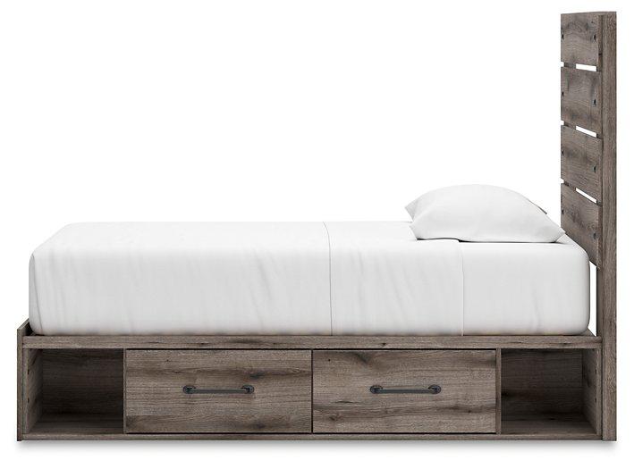 Graystorm Bed with Storage - Golden Home Furniture (Columbus, OH) - Multi Location